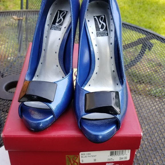 Colbat blue patent block heel - Picture 6 of 7